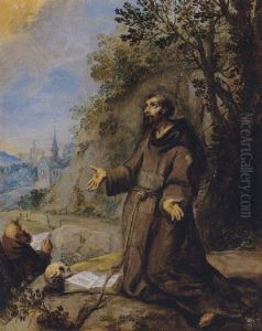 Saint Francis Receiving The Stigmata by Jan (Hans) Soens
