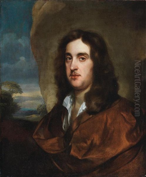 Portrait Of A Gentleman, Bust-length, In A Brown Cloak, Before An Open Landscape - view 1
