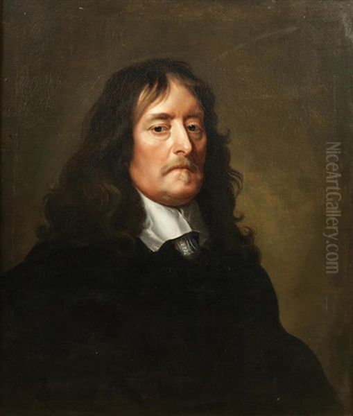 Portrait Of A Gentleman, Bust-length, In Black - view 1