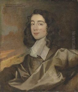 Portrait Of A Gentleman, Traditionally Identified As Edward Nicholas (b. 1624/5), Bust-length, In A Brown Doublet With A White Collar