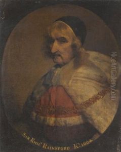Portrait Of Chief Justice Sir Richard Rainsford by Gerard van Soest
