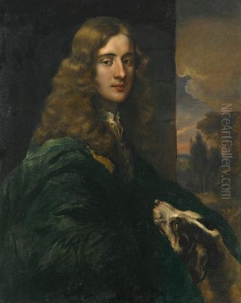 Portrait Of A Gentleman With A Dog - view 1
