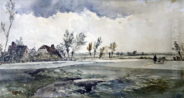 Landscape With Man Going Shooting - view 1