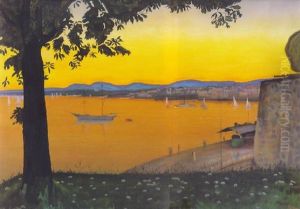 Oslo, Fra Akershus by Harald Oscar Sohlberg