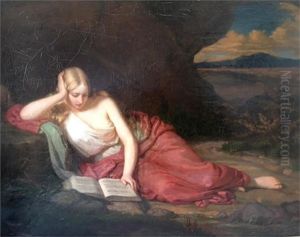 Die Lesende Magdalena by Carl Ferdinand Sohn