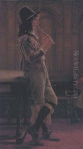 Kleiner Flotenspieler by Karl Wilhelm Soehn