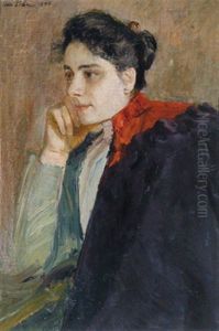 Bildnis Der Gattin Des Kunstlers by Otto Sohn-Rethel