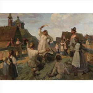 Joyful Dance by Alexander Petrovitch Sokolov