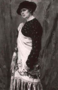 Dame In Folklorischem Gewand