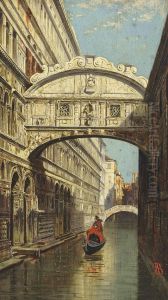 A Gondolier At The Bridge Of Sighs, Venice by Antonietta Brandeis