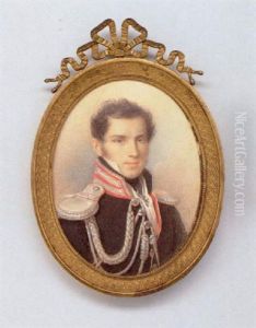 Ein Junger Offizier In Uniform