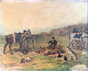 Apres La Chasse by Petr Petrovich Sokolov