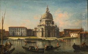 Vue De La Place Saint-marc (+ Vue De L'eglise Della Salute; Pair)