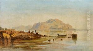 Fischer An Der Sizilianischen Kuste Vor Palermo