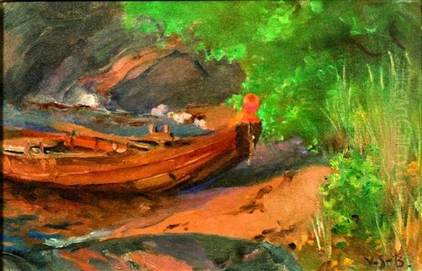 Child In A Rowing Boat - view 1