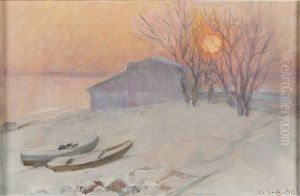 Sunset In The Winter Sunset In The Winter