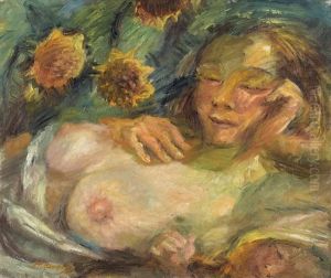 Schlafende Mit Kind by Alexander Leo Soldenhoff