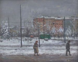 Paesaggio Innevato by Erminio Soldera