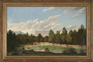 El Palacio Real De Madrid Desde El Campo Del Moro