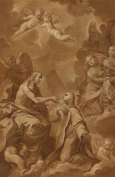 Christ Giving Communion To St. Teresa - view 1
