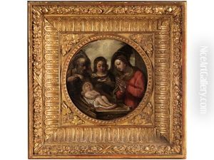 Anbetung Des Kindes by Giovan Gioseffo dal Sole