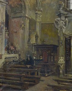 Interno Della Chiesa Di Scaria D'intelvi by Giuseppe Solenghi