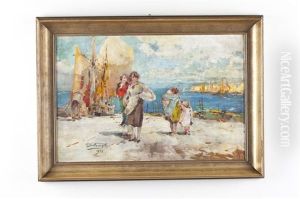 Harbor Scene Harbor Scene