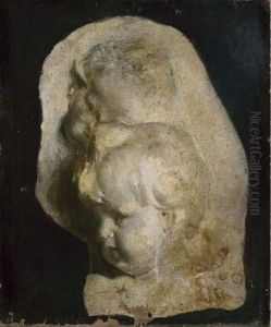 Studi Di Gesso Con Teste Di Putti by Giuseppe Soleri-Brancaleoni