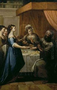 Presentacion De La Cabeza De San Juan Bautista by Francisco de Solis