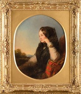 Portrait De La Comtesse De Teba , Future Imperatrice Eugenie