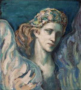 Portrait De Femme by Serge (Sergei) de Solomko