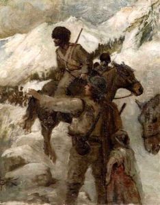 Cavalier Caucasien A Cheval Demandant Son Chemin