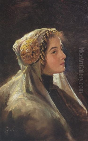 Russian Beauty In A Traditional Headdress - view 1