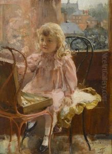Portrait Of Jo Marjorie Leoni by Joseph Solomon Solomon