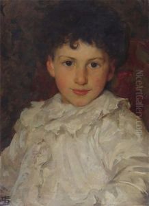 Portrait Of A Young Boy by Joseph Solomon Solomon