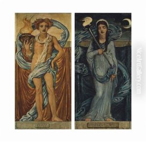 Day And Night (2 Works) by Simeon Solomon