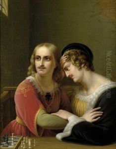 Conradin Von Schwaben Und Friedrich Von Baden Beim Schachspiel by Pauline Soltau
