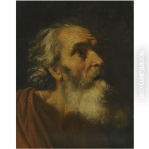 Head Of A Male Saint (study Of Saint Peter?)