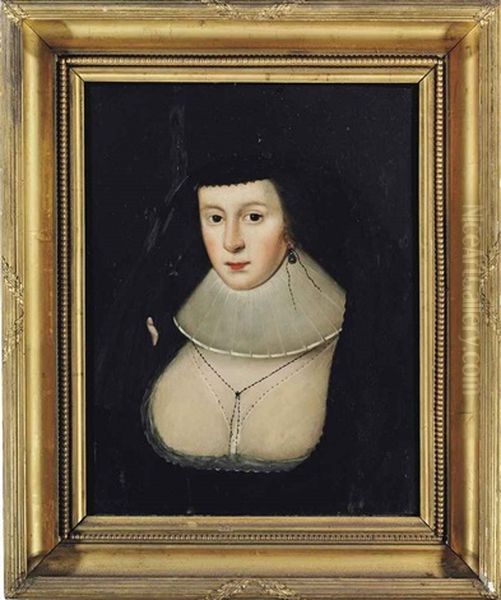 Portrait Of A Lady, Traditionally Identified As Mary, Queen Of Scots (1542-1587), Bust-length, In A Black Dress And White Ruff, With A Black Veil - view 1