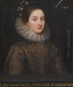 Portrait Of Lady Diana Cecil (1596-1654), Countess Of Oxford And Later Countess Of Elgin
