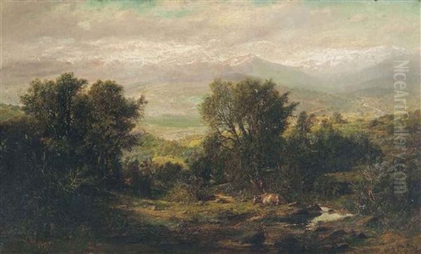 A Valley In Chile, The Andes Beyond - view 1