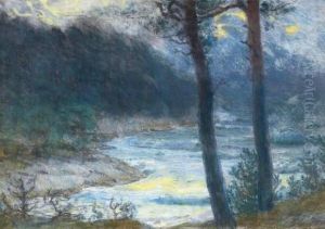 Evening Mood By The Lake by Martin Brandenburg