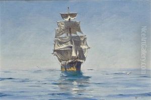 Becalmed In Chilean Waters by Thomas Jacques Somerscales