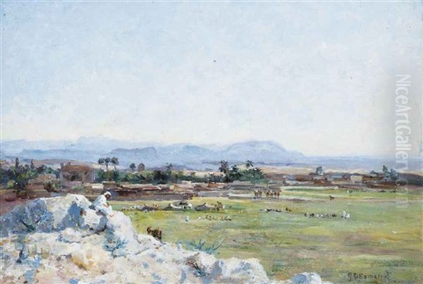 Arabs On A Plain Towards The End Of The Day - view 1
