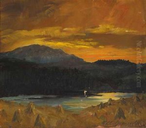 Sunset Over Lissard by Edith Oenone Somerville