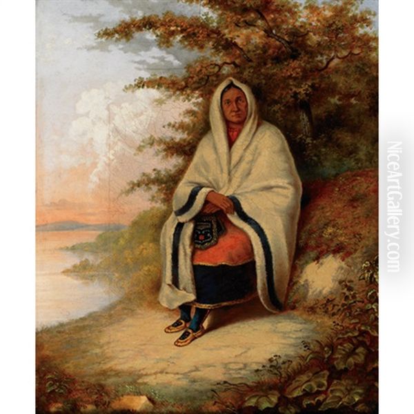 Seated Indian Woman - view 1