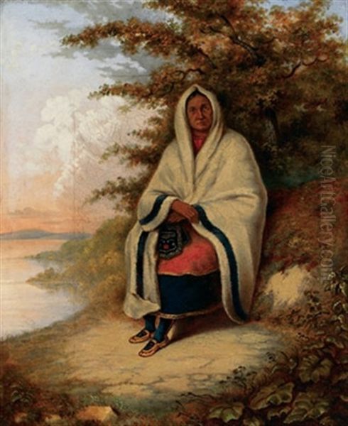 Seated Indian Woman - view 1