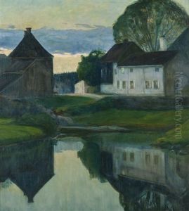 Kveldsstemning 1900 by Jacob Kielland Somme