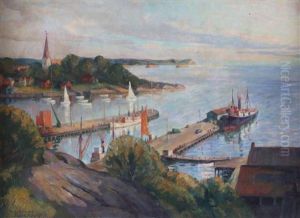Bathavnen I Larvik by Jacob Kielland Somme