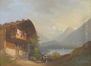 Paar Ansichten Vom Thuner- Und Brienzersee